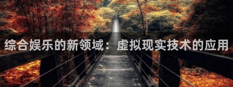 赢乐彩票体育凯捷平台招商：综合娱乐的新领域：虚拟现实技术的应用