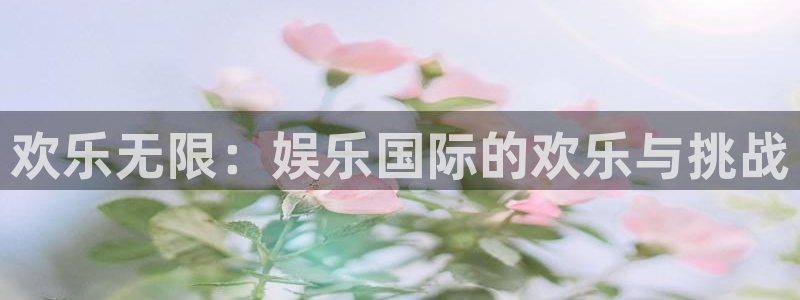 赢乐彩票平台注册入口：欢乐无限：娱乐国际的欢乐与挑战