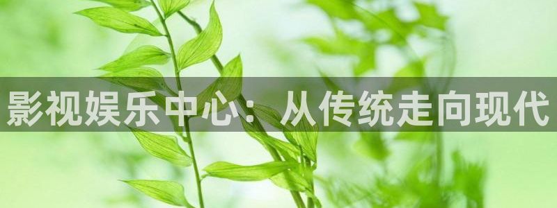 赢乐彩票凯捷开号链接：影视娱乐中心：从传统走向现代